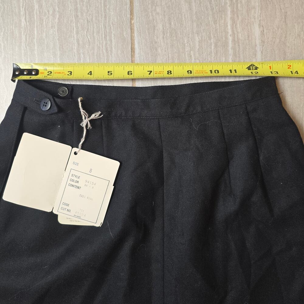 Vintage Christian Dior Career II pure worsted wool pencil skirt size 8 NWT - Picture 6 of 9